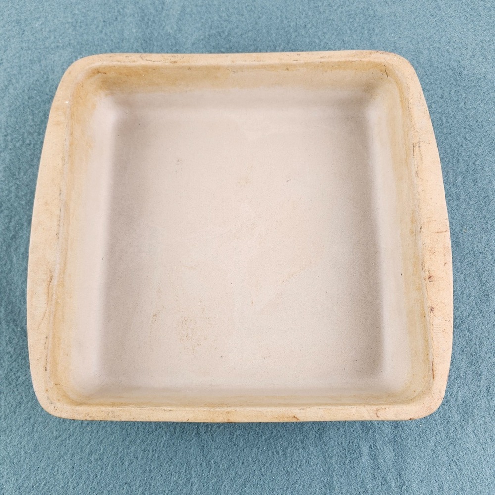Pampered Chef Square Baking Pan Dish Stone Baker 9x9 1490 9in